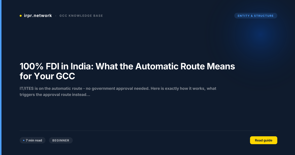 100% FDI in India: What the Automatic Route Means for Your GCC guide thumbnail