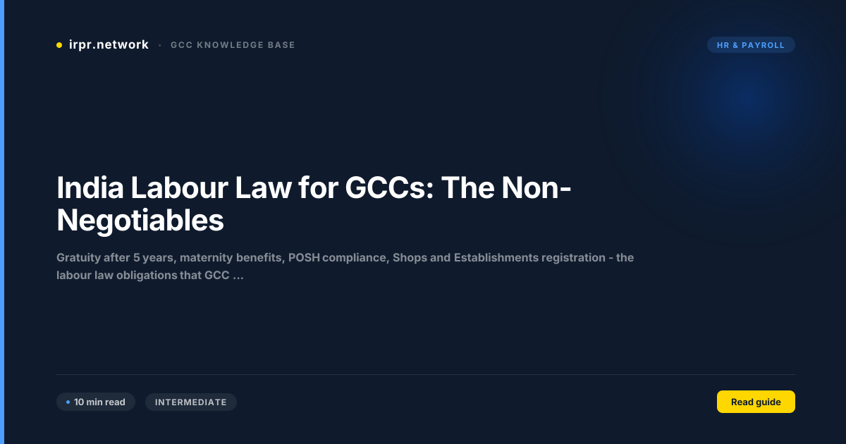 India Labour Law for GCCs: The Non-Negotiables guide thumbnail
